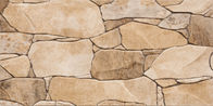 Light Brown 600 X 300 Ceramic Wall Tiles , Bathroom Wall Tiles 300x600  Stone Design Outside Wall